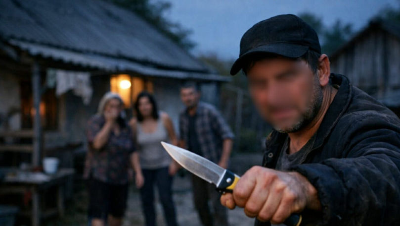 Incident grav la Soroca: a intrat ilegal într-o curte și a amenințat cu cuțitul